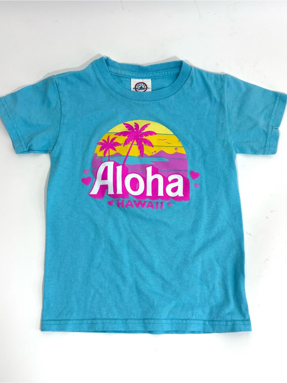 Kids Vintage Retro Delta Pro Weight "Aloha Hawaii" Graphic T-Shirt – 4T